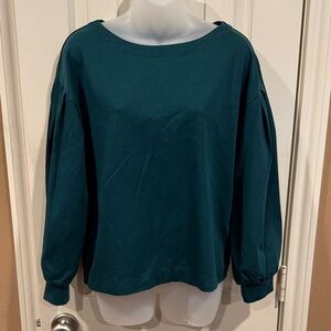 Banana Republic dark green long sleeve top. Sz Small